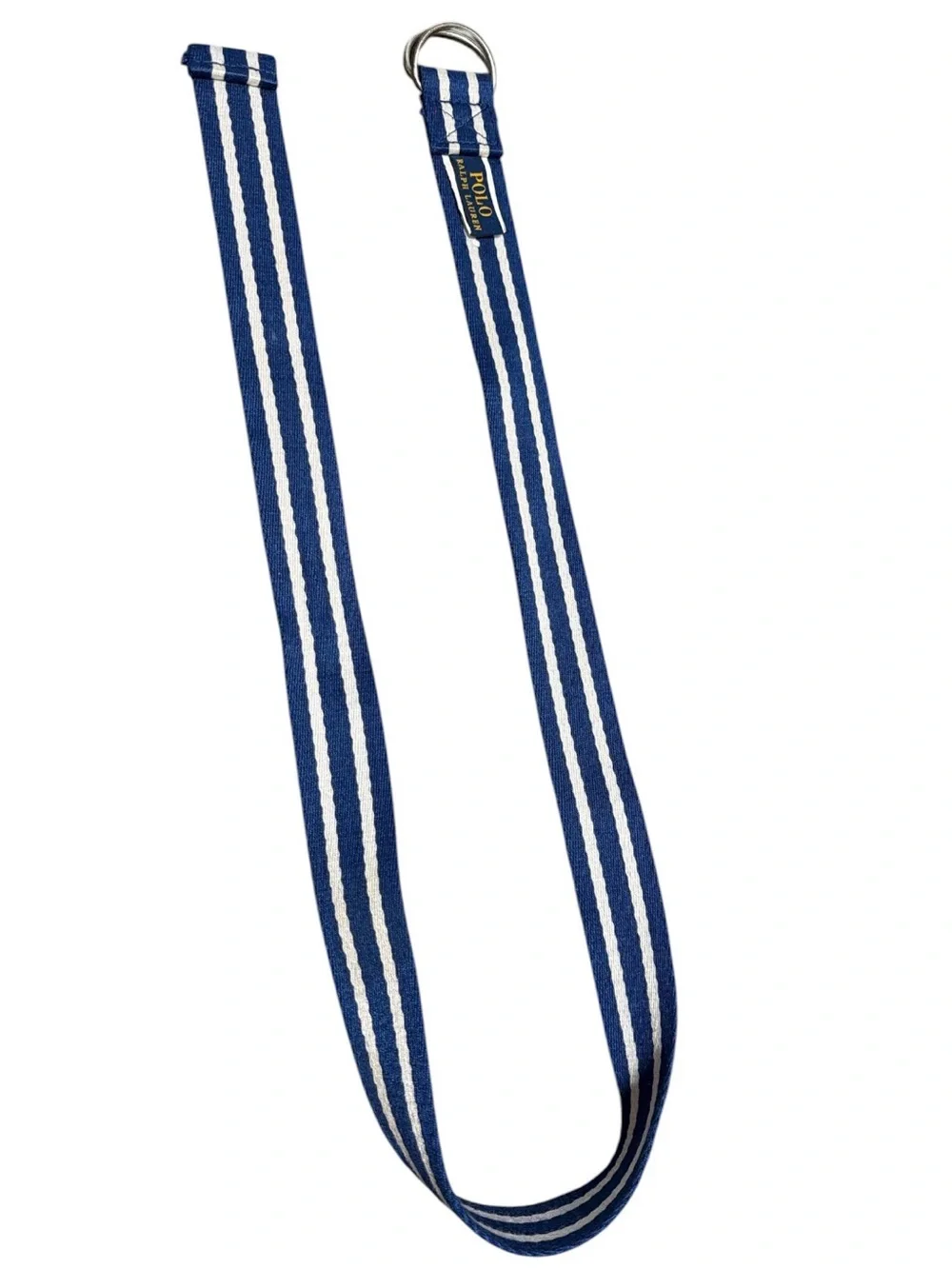 Polo by Ralph Lauren Blue & White Stripe kids Fabric Belt